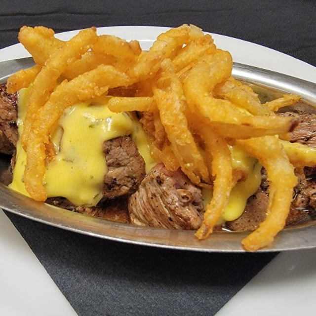 Bronzed Beef Tips.